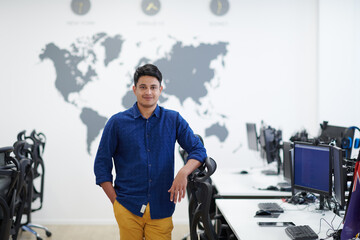 Poster - portrait of Asian indian business men