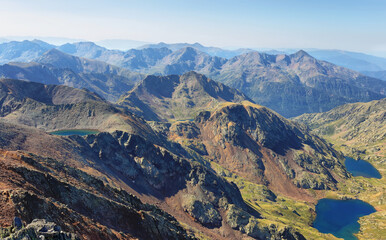 Wall Mural - Views from Pica d'Estats, top of Catalonia, Pyrenees