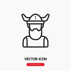 Poster - viking icon vector sign symbol