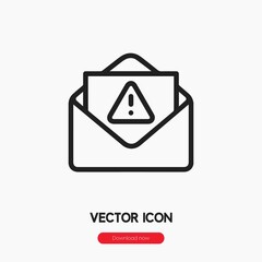 Fototapete - spam email icon vector sign symbol