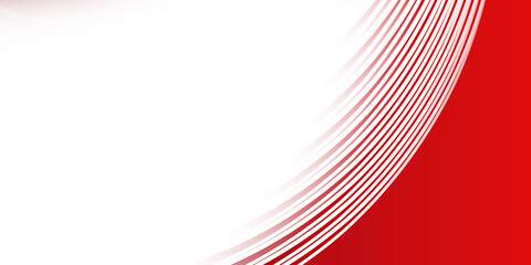 Wall Mural - Modern abstract red white cruve wave lines polygonal vector presentation background