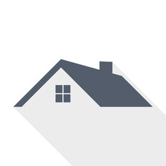 Fototapete - House, home, real estate concept flat design vector icon
