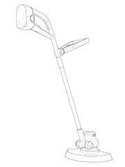 Wall Mural - outline trimmer grass cutter