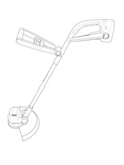 Wall Mural - outline trimmer grass cutter