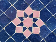 Blue And Pink Tile
