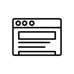 Aufkleber - Browser, web site, interface icon. Simple line, outline vector elements of internet explorer icons for ui and ux, website or mobile application