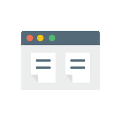 Aufkleber - Browser, web site, files icon. Simple color vector elements of internet explorer icons for ui and ux, website or mobile application
