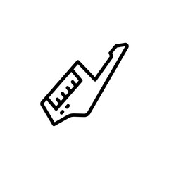 Aufkleber - Keytar icon. Simple line, outline vector elements of rock n roll icons for ui and ux, website or mobile application