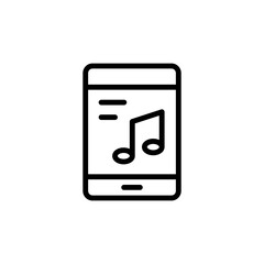 Aufkleber - Application, smartphone, rock icon. Simple line, outline vector elements of rock n roll icons for ui and ux, website or mobile application
