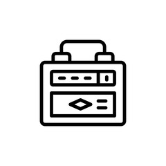 Aufkleber - Amplifier icon. Simple line, outline vector elements of rock n roll icons for ui and ux, website or mobile application