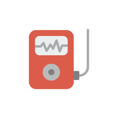 Poster - Mp3 player icon. Simple color vector elements of rock n roll icons for ui and ux, website or mobile application