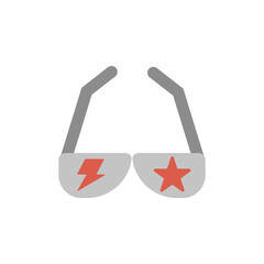 Poster - Sunglasses icon. Simple color vector elements of rock n roll icons for ui and ux, website or mobile application
