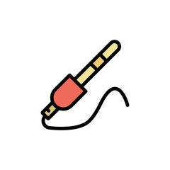 Poster - Sound, usb icon. Simple color with outline vector elements of rock n roll icons for ui and ux, website or mobile application