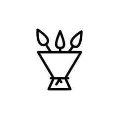 Poster - Bouquet, wedding icon. Simple line, outline vector elements of marriage icons for ui and ux, website or mobile application