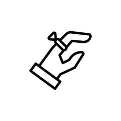Poster - Hand, ring, wedding icon. Simple line, outline vector elements of marriage icons for ui and ux, website or mobile application