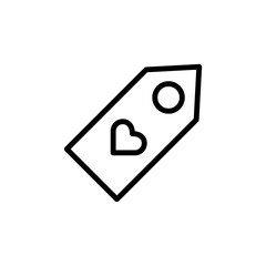 Poster - Tag, wedding icon. Simple line, outline vector elements of marriage icons for ui and ux, website or mobile application