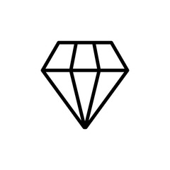 Poster - Diamond, wedding icon. Simple line, outline vector elements of marriage icons for ui and ux, website or mobile application