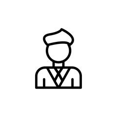 Poster - Groom, wedding icon. Simple line, outline vector elements of marriage icons for ui and ux, website or mobile application