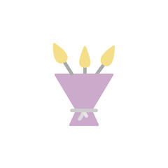 Poster - Bouquet, wedding icon. Simple color vector elements of marriage icons for ui and ux, website or mobile application
