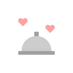 Poster - Service, wedding dinner icon. Simple color vector elements of marriage icons for ui and ux, website or mobile application