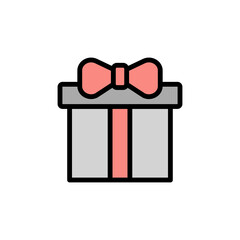 Poster - Gift, wedding icon. Simple color with outline vector elements of marriage icons for ui and ux, website or mobile application