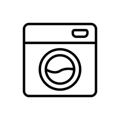 Poster - Washing machine icon. Simple line, outline vector elements of aqua icons for ui and ux, website or mobile application