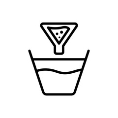 Poster - Water filter icon. Simple line, outline vector elements of aqua icons for ui and ux, website or mobile application