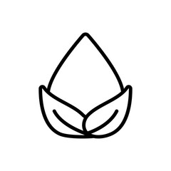 Poster - H2O, water, green icon. Simple line, outline vector elements of aqua icons for ui and ux, website or mobile application