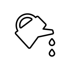 Poster - Watering can, drop icon. Simple line, outline vector elements of aqua icons for ui and ux, website or mobile application