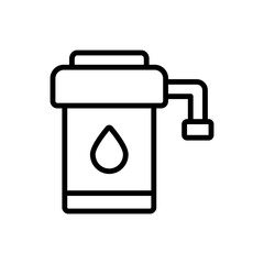 Poster - Filter, water icon. Simple line, outline vector elements of aqua icons for ui and ux, website or mobile application