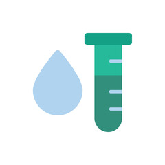 Poster - PH, drop, water icon. Simple color vector elements of aqua icons for ui and ux, website or mobile application