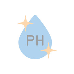 Poster - PH, drop, water icon. Simple color vector elements of aqua icons for ui and ux, website or mobile application