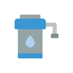 Poster - Filter, water icon. Simple color vector elements of aqua icons for ui and ux, website or mobile application