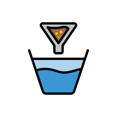 Poster - Water filter icon. Simple color with outline vector elements of aqua icons for ui and ux, website or mobile application