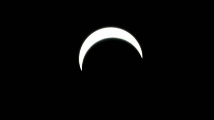 Wall Mural - solar eclipse in the dubai desert. almost anular, total phase of the eclipse. static shoot showing t