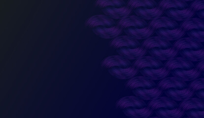 Poster - Purple dark blue lines background, abstract dynamic texture.
