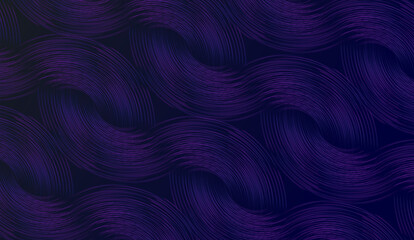Poster - Purple dark blue lines background, abstract dynamic texture.
