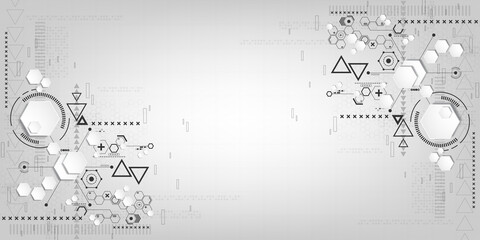 Vector background in the concept of technology.