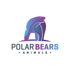 Poster - animal bear fur color logo