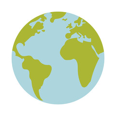 Wall Mural - isolated world sphere vector design