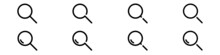 Set Of Line Icons Representing Search Vector Illustration. Magnifying Glass, Magnifie And Search Symbols