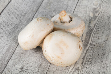 Raw Champignon heap for cooking