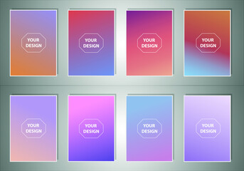 Poster - Color gradient cover design. Vibrant background for screen, poster, banner, wallpaper, social media post