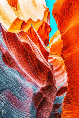 Antelope Canyon is a slot canyon in the American Southwest.