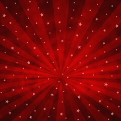 Wall Mural - Red starry sky background