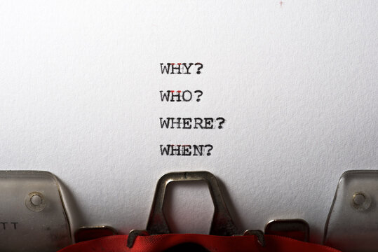 Why, who, where and when questions