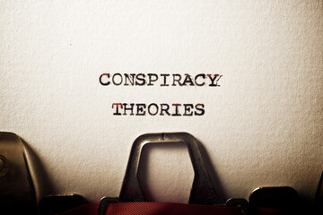 Wall Mural - Conspiracy theories phrase