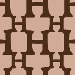 Poster - H from the alfabet repeat pattern print background
