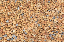 Multi Colored Round Gravel For Background. The Yellow River Rock Wallpaper.