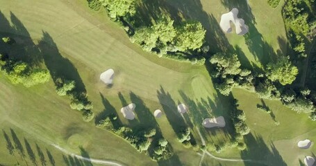 Sticker - Drone video of a beautiful golf course